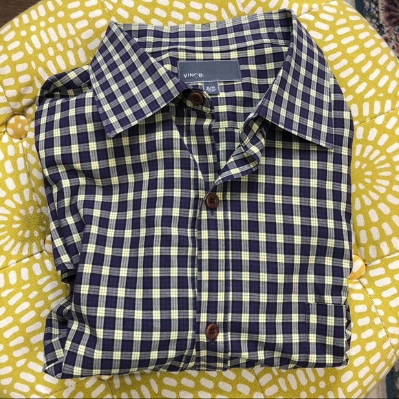 Vince Other - Vince long sleeve cotton shirt Blue /Gold XL